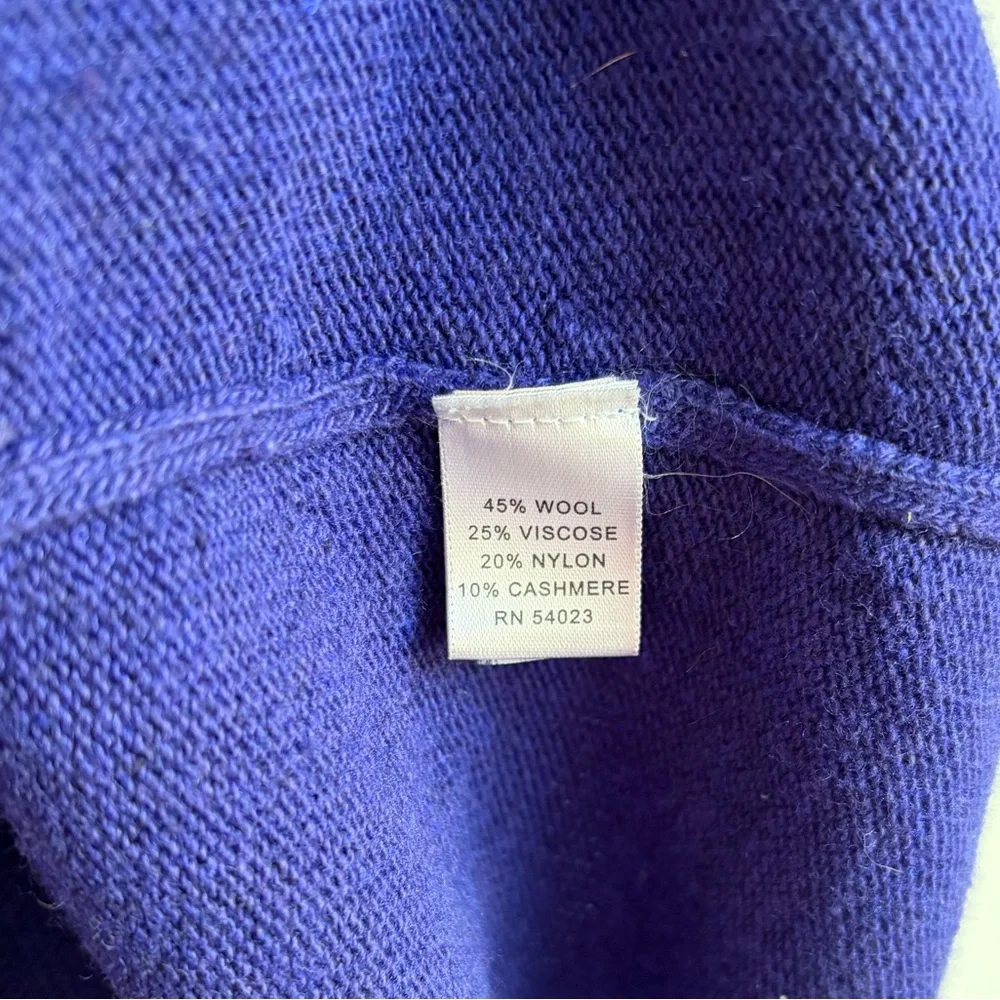 Banana Republic Cashmere Blend Blue Cowl Neck Sweater Dress Size XS